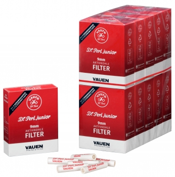 Dr. Perl Junior 9mm Aktivkohlefilter JUBOX (40er)